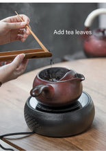 Load image into Gallery viewer, Modern Ceramic Teapot (Maroon red)