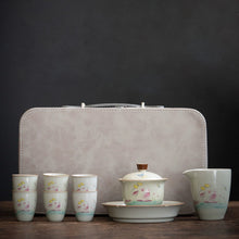 Load image into Gallery viewer, Herbal Ash Ceramics Tea Set (Rabbit) 10 Pieces