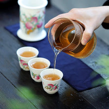 Load image into Gallery viewer, Travel Tea Set (Peach pattern)