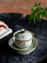 Load image into Gallery viewer, Herbal Ash Ceramics Tea Set (Rabbit) 10 Pieces