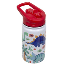 Load image into Gallery viewer, Kids 350ml Kangaroo Print Straw Cap Bottle