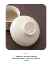 Load image into Gallery viewer, Persimmon Prosperity Ceramic Tea Set (10 pieces)