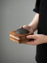 Load image into Gallery viewer, Walnut Incense Burner (Incense Excluded)