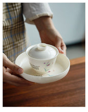 Load image into Gallery viewer, Gaiwan Hand-painted (Flower Pattern)