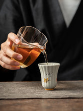 Load image into Gallery viewer, Hand-painted plant ash glazed butterfly ceramic kung fu tea set (10 pieces)