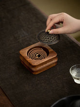 Load image into Gallery viewer, Walnut Incense Burner (Incense Excluded)