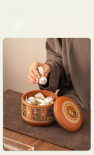 Load image into Gallery viewer, Handmade Purple Clay Tea Storage Jar
