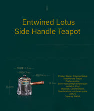 Load image into Gallery viewer, Entwined Lotus Electric Ceramic Stove+Side Handle Teapot
