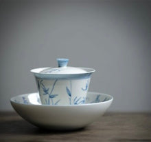 Load image into Gallery viewer, Hand-painted Gaiwan (Orchid Pattern)
